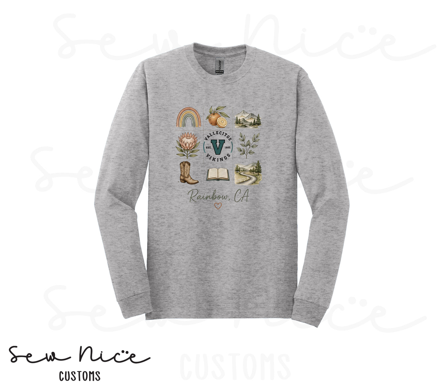 Rainbow Collage- Unisex Long Sleeve Shirt