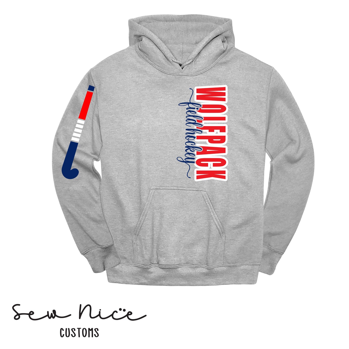 GO Field Hockey SIDE DESIGN-Unisex Adult/Youth Hoodie