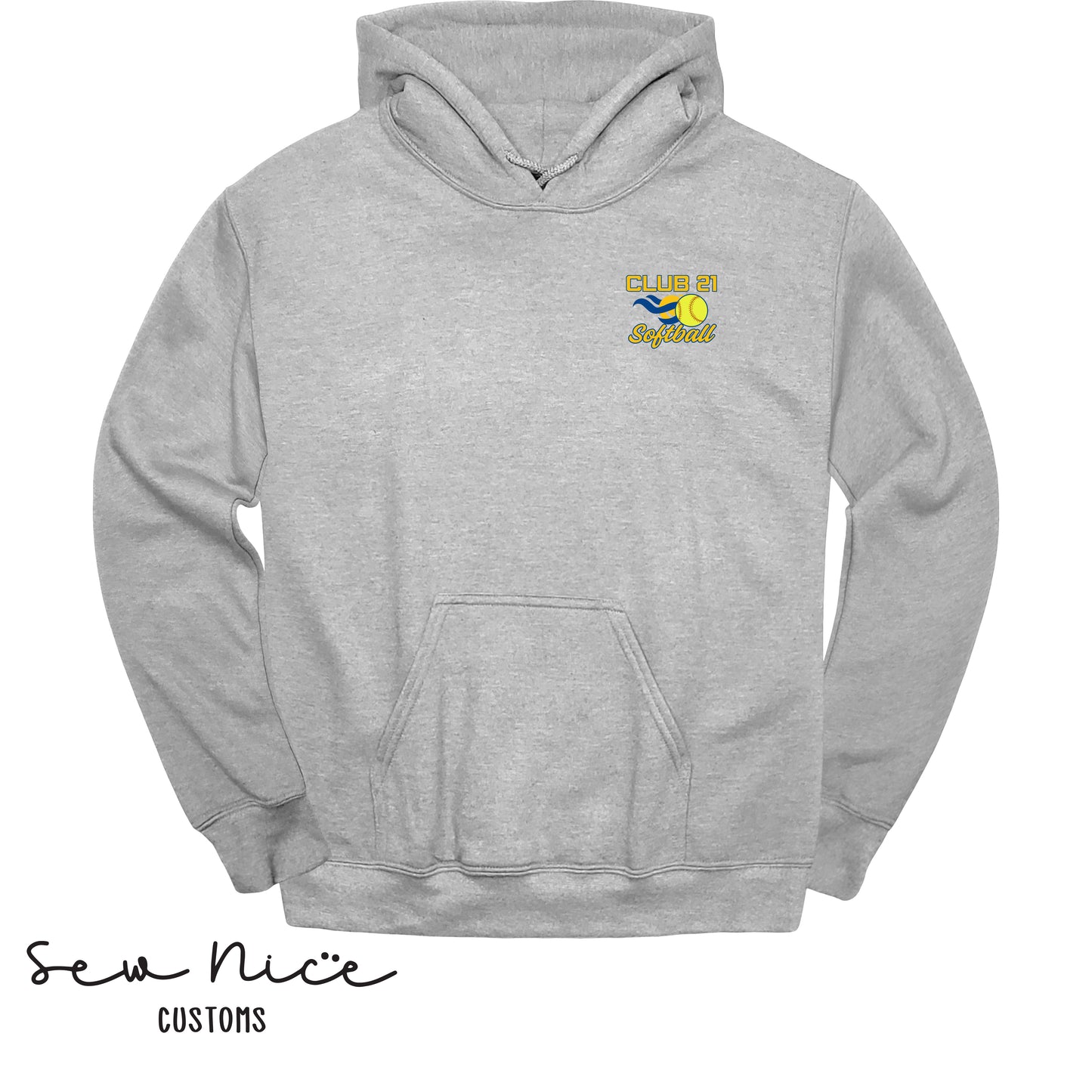 Club 21 Softball- Unisex Adult/Youth Hoodie