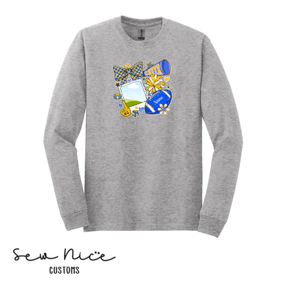 Custom SP Cheer Pic- Unisex Adult/Youth Long Sleeve Shirt