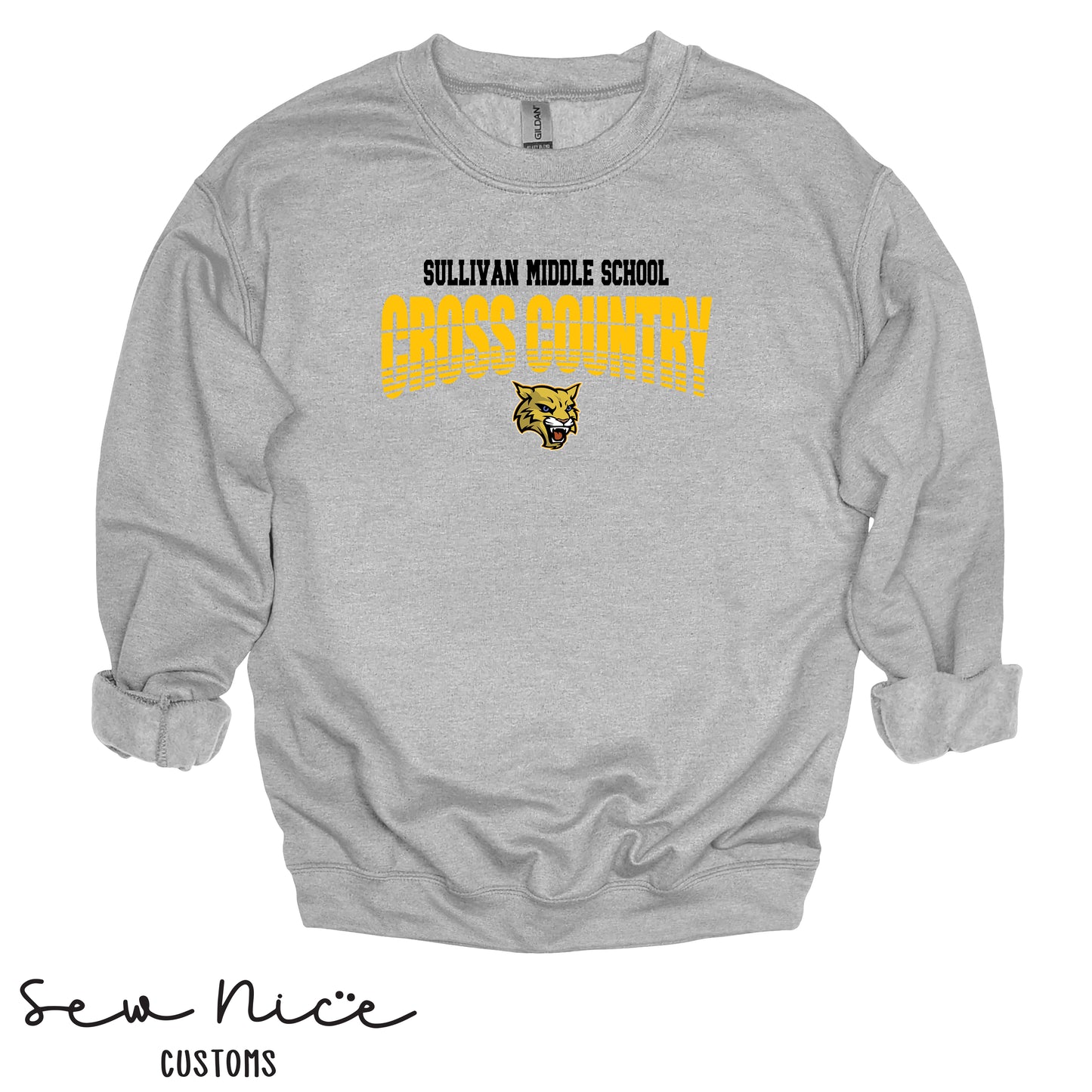 Sullivan Cross Country Mascot- Unisex Adult/Youth Crewneck Sweatshirt