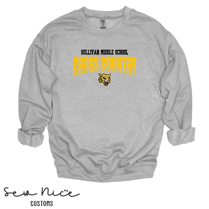 Sullivan Cross Country Mascot- Unisex Adult/Youth Crewneck Sweatshirt