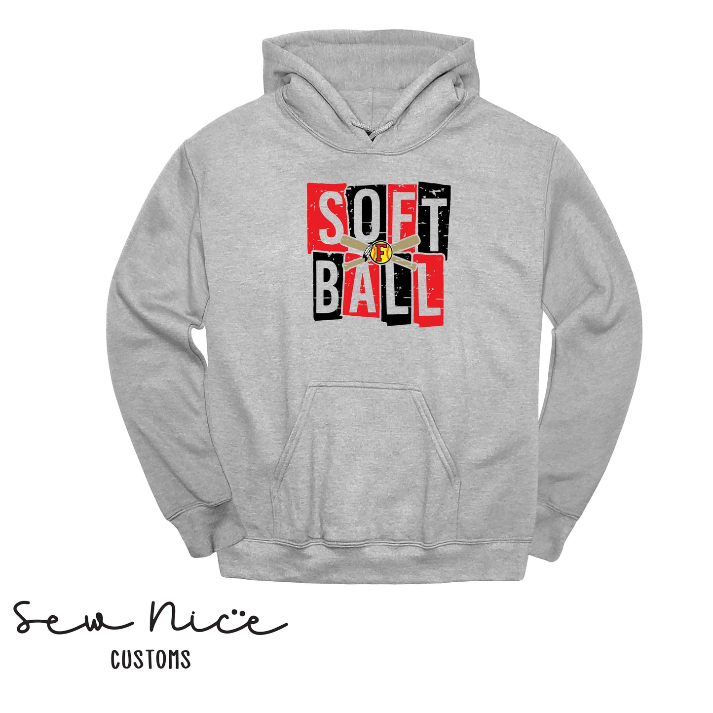 FHS Softball Blocks- Unisex Adult/Youth Hoodie