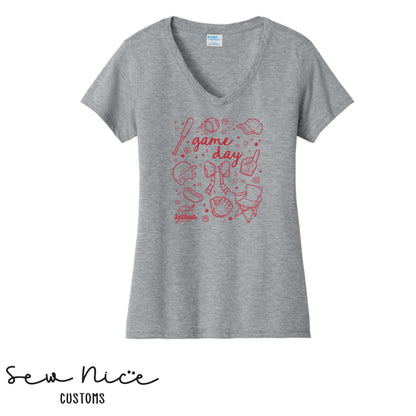 FYB Doodle Game Day- Ladies V-Neck