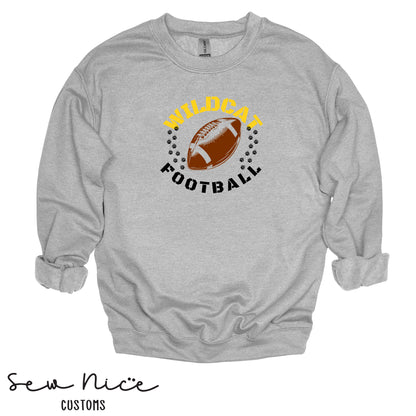 Sullivan Football Paw Prints- Adult/Youth Crewneck Sweatshirt