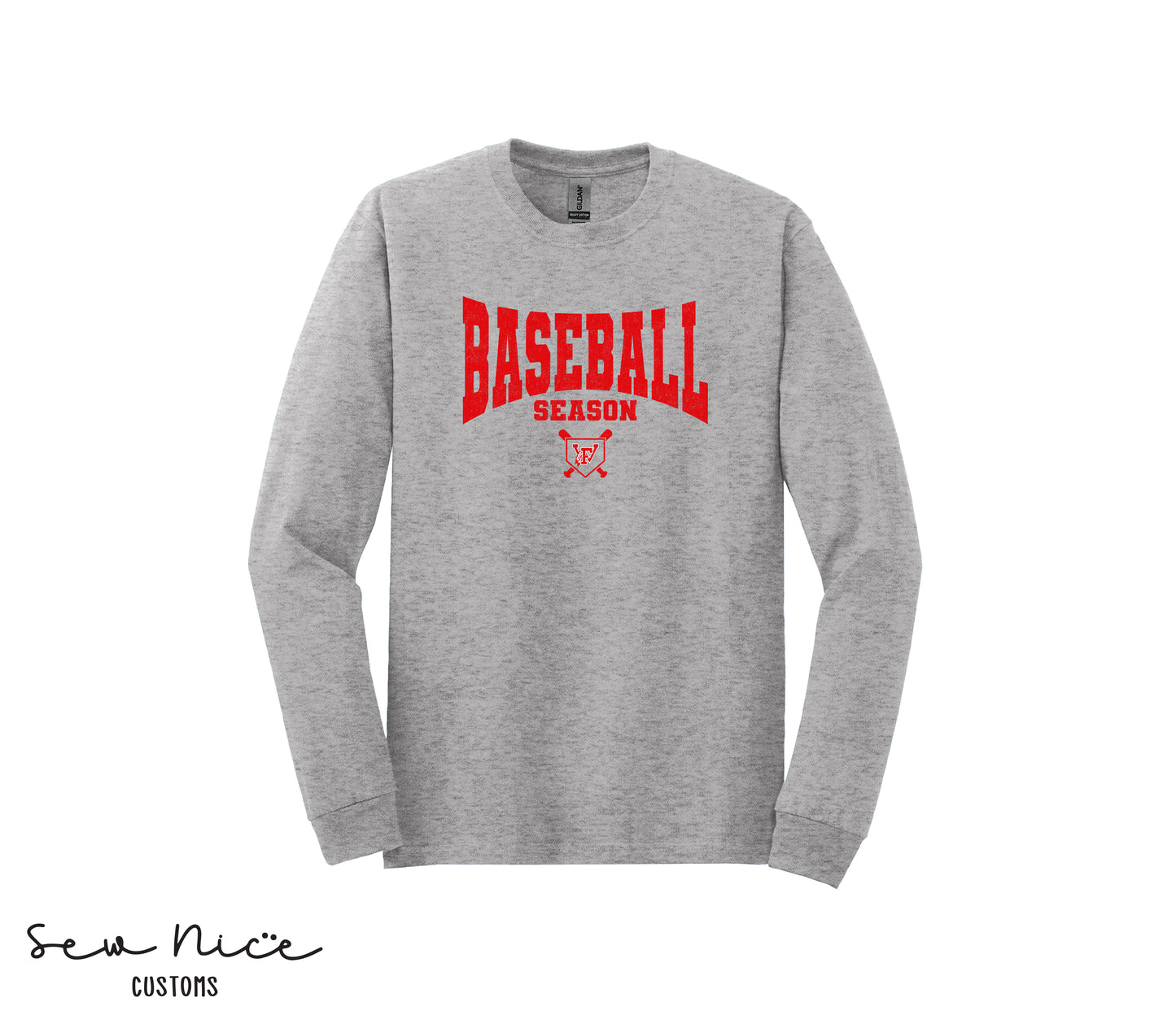 Baseball Season- Unisex Adult/Youth Long Sleeve Shirt