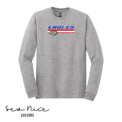 SP American Flag Eagles- Unisex Adult/Youth Long Sleeve Shirt