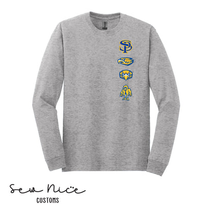 SP- Logo Row- Unisex Adult/Youth Long Sleeve Shirt