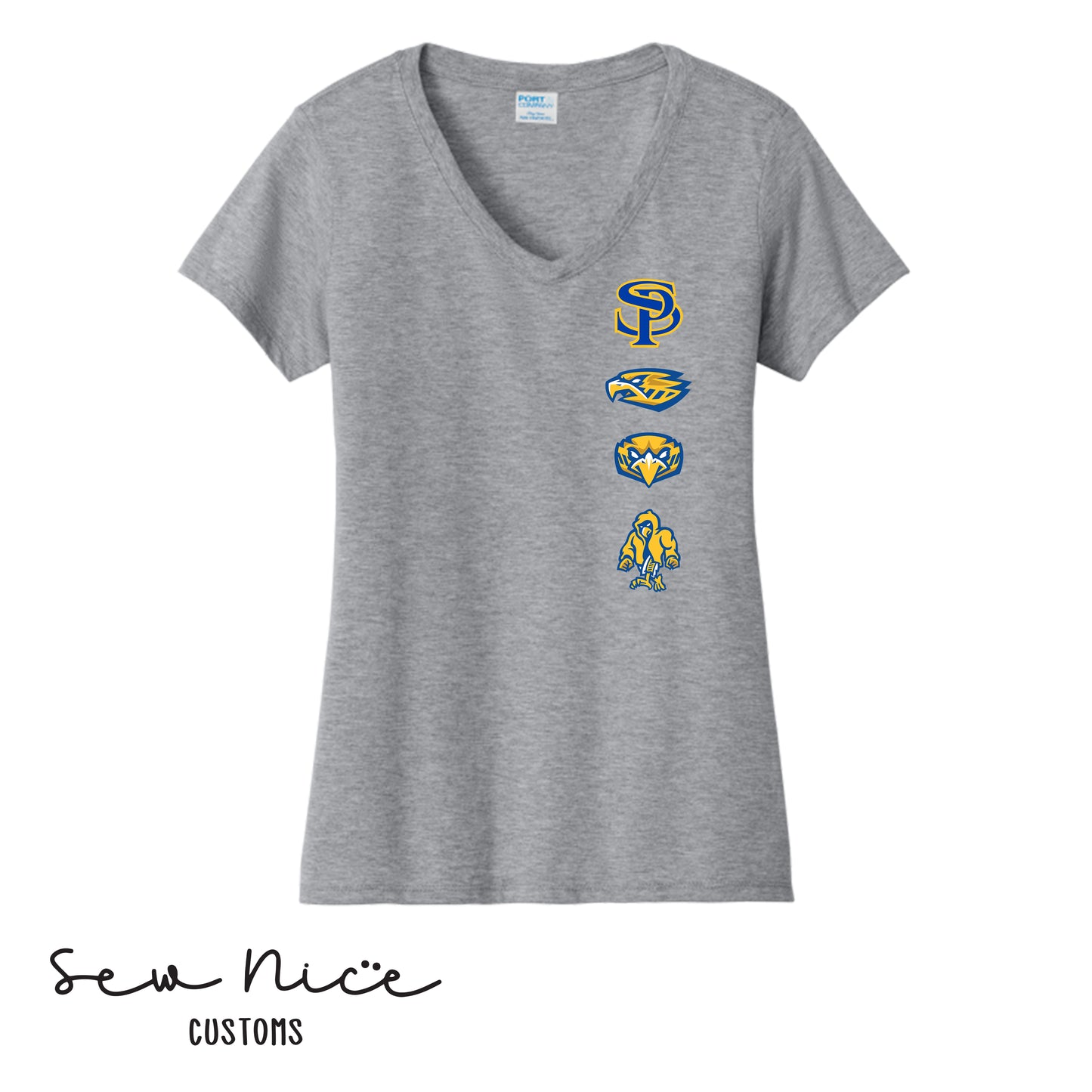 SP Row Logo- Ladies V-Neck T-Shirt