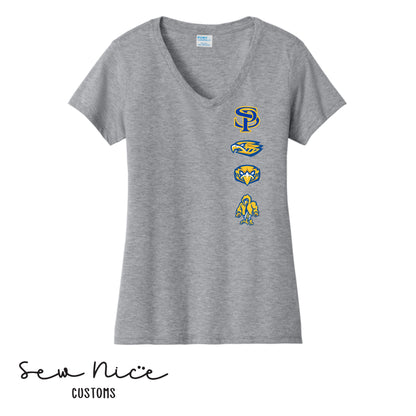 SP Row Logo- Ladies V-Neck T-Shirt