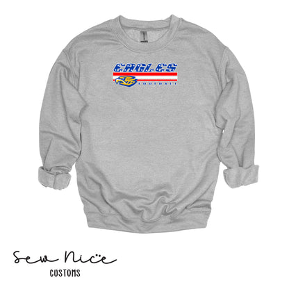 SP American Flag Eagles- Unisex Adult/Youth Crewneck Sweatshirt