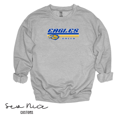 SP Eagles Lines Cheer- Unisex Adult/Youth Crewneck Sweatshirt