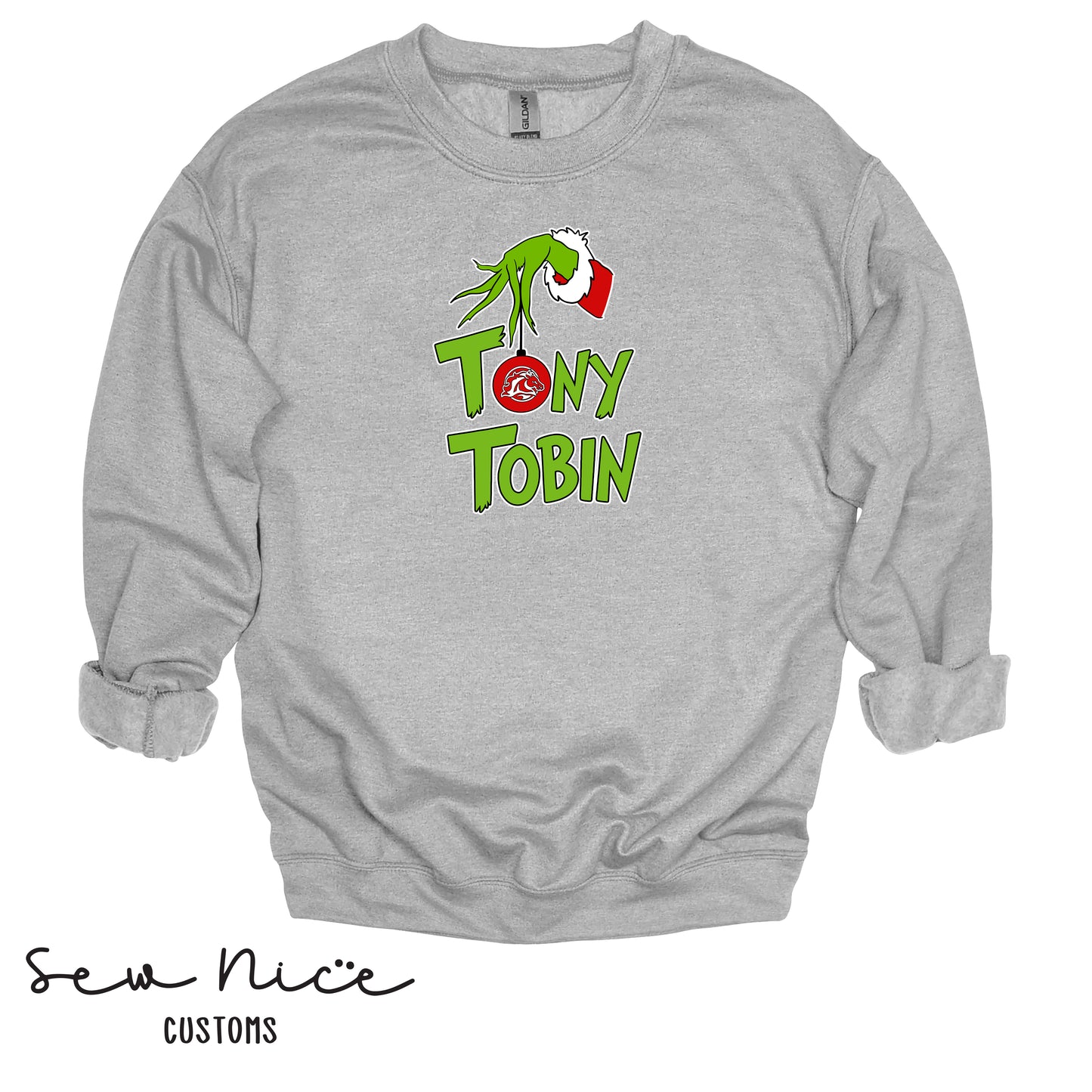 Tony Tobin Grinch-Unisex Adult/Youth Crewneck Sweatshirt