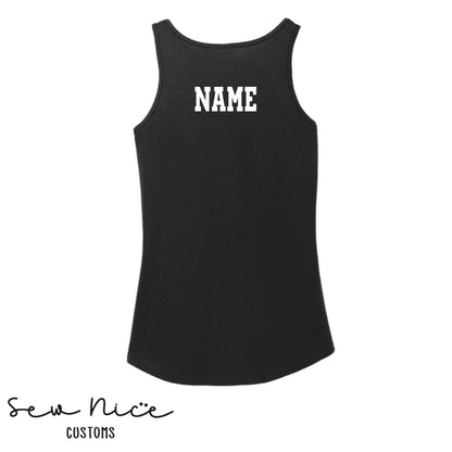 SP Eagles Lines- Tennis- Ladies Bella Canvas Flowy Tank Top