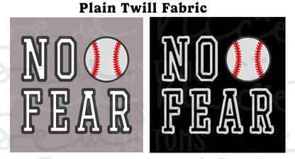 No Fear Block Applique