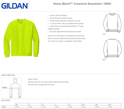 Embroidered 4H ADULT Crewneck Sweatshirt (No back design)