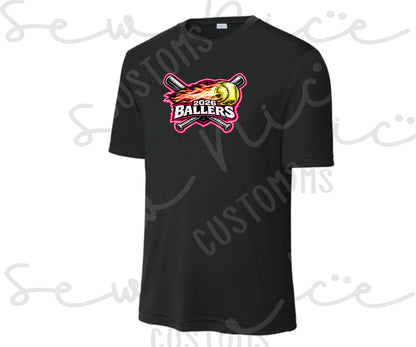 2026 Ballers (Bats) Softball- Unisex Dri Fit Shirt