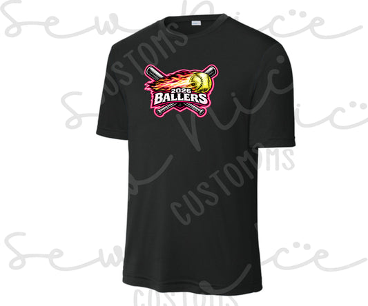 2026 Ballers (Bats) Softball- Unisex Dri Fit Shirt