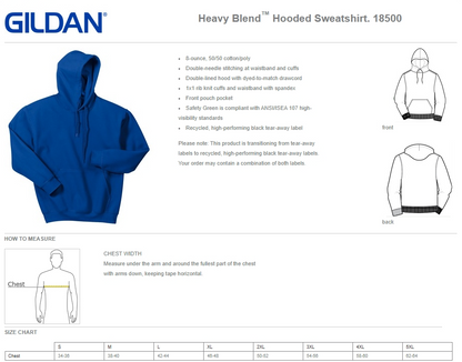 Clover 4-H - ADULT Hoodie -Left Chest/Back Design