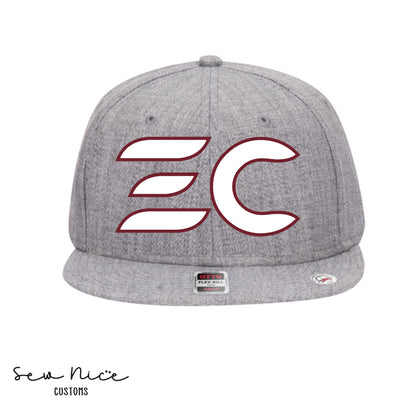 EC Embroidered Wool/Flat Bill Hat (Softball)
