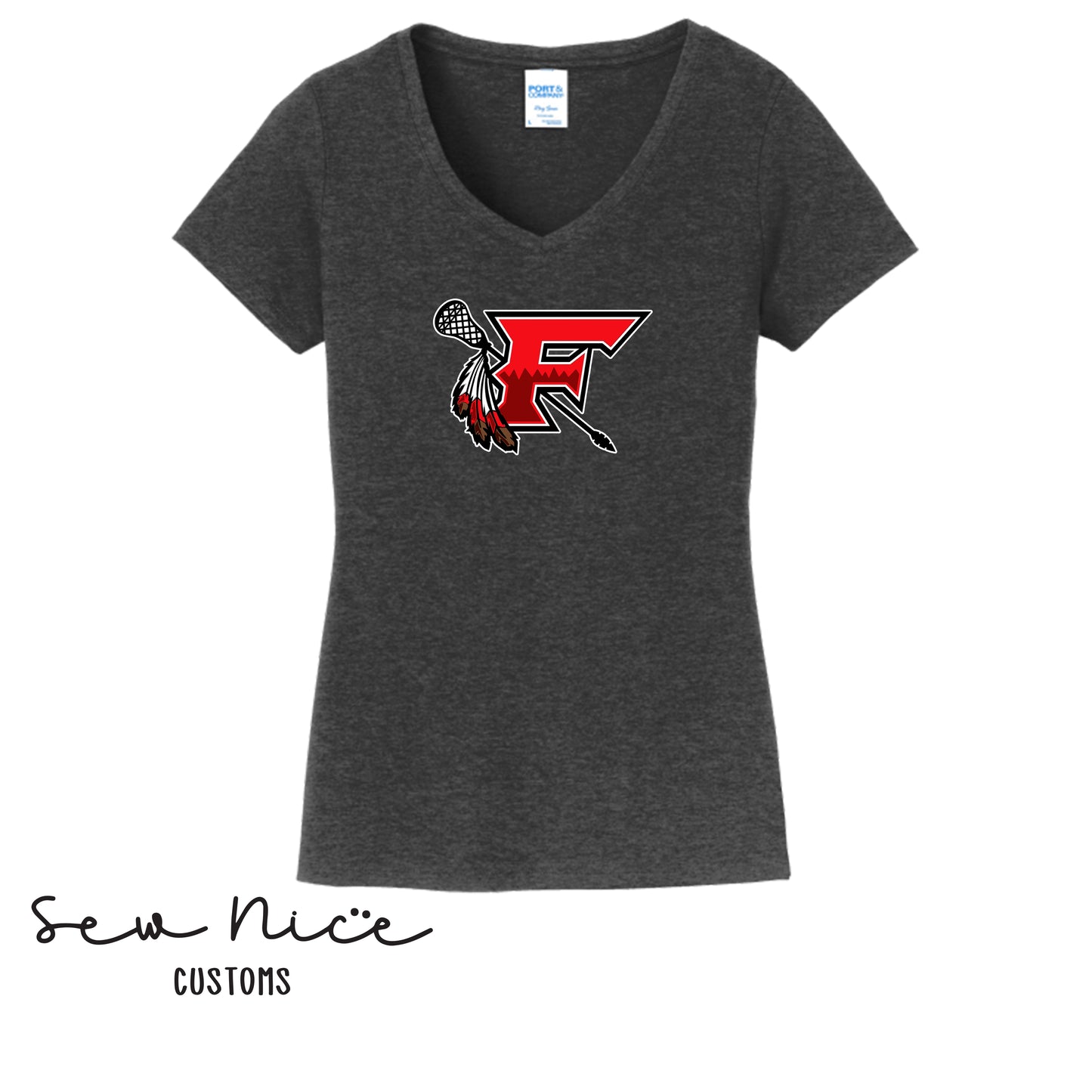 Women's V-Neck FHS Lacrosse