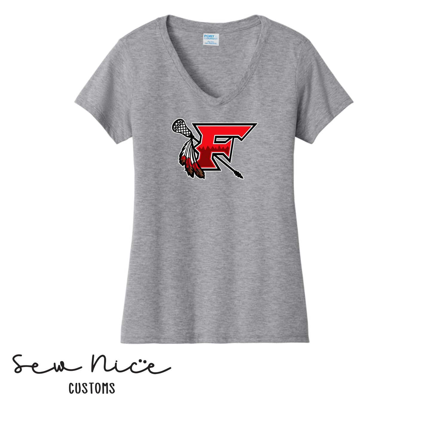 Women's V-Neck FHS Lacrosse