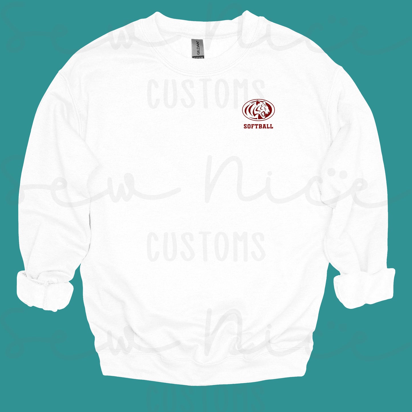 ECHS Embroidered Logo Softball- Unisex Adult/Youth Crewneck