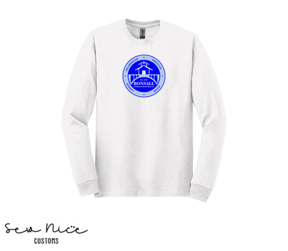 Bonsall District Logo- Unisex Adult Long Sleeve Shirt