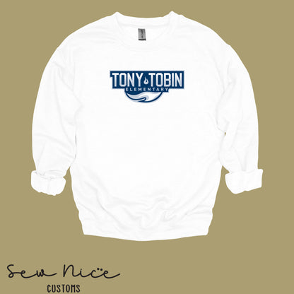 Tony Tobin Traditional Logo-Unisex Adult Crewneck Sweatshirt
