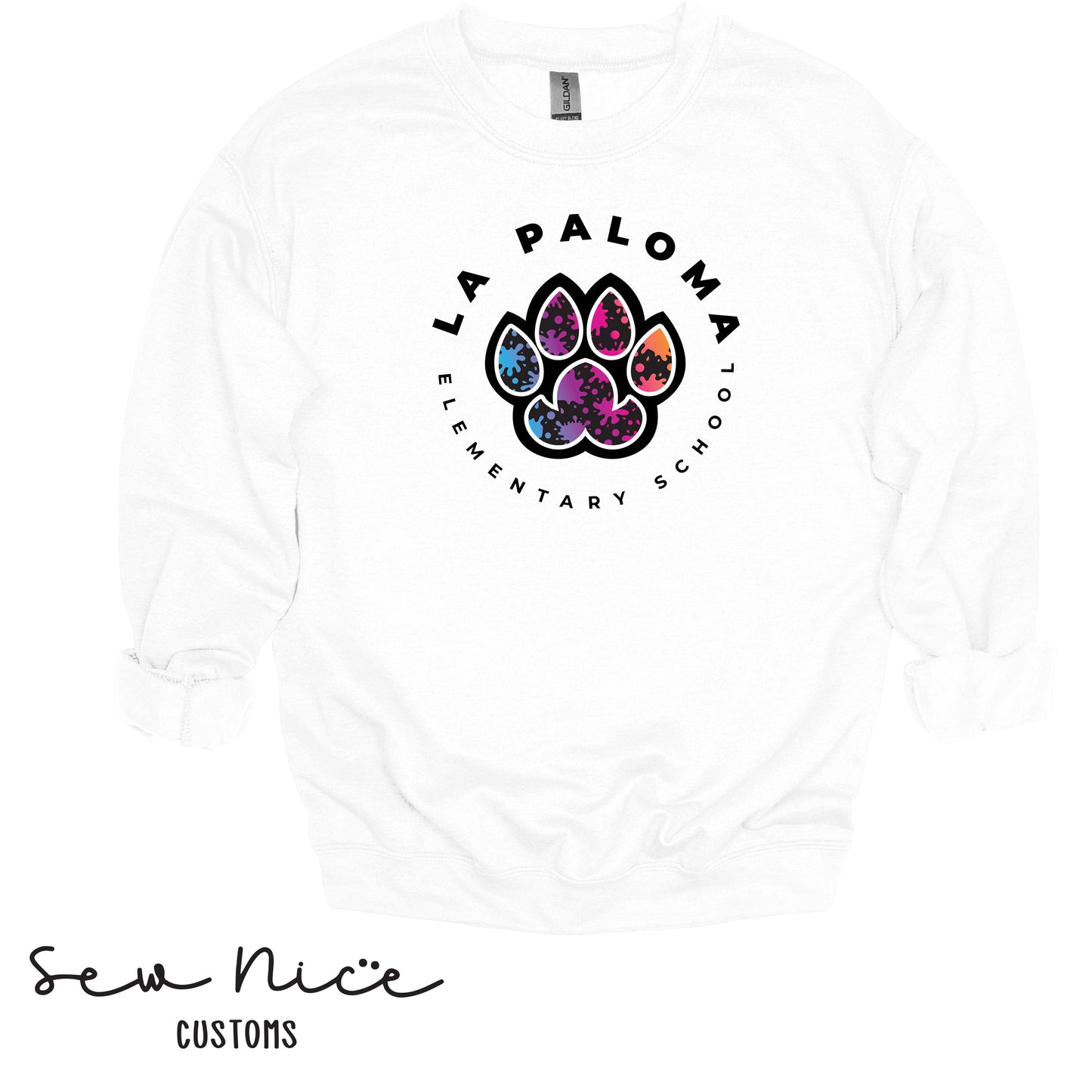 La Paloma PAINT SPLATTER- Unisex Adult/Youth Crewneck Sweatshirt