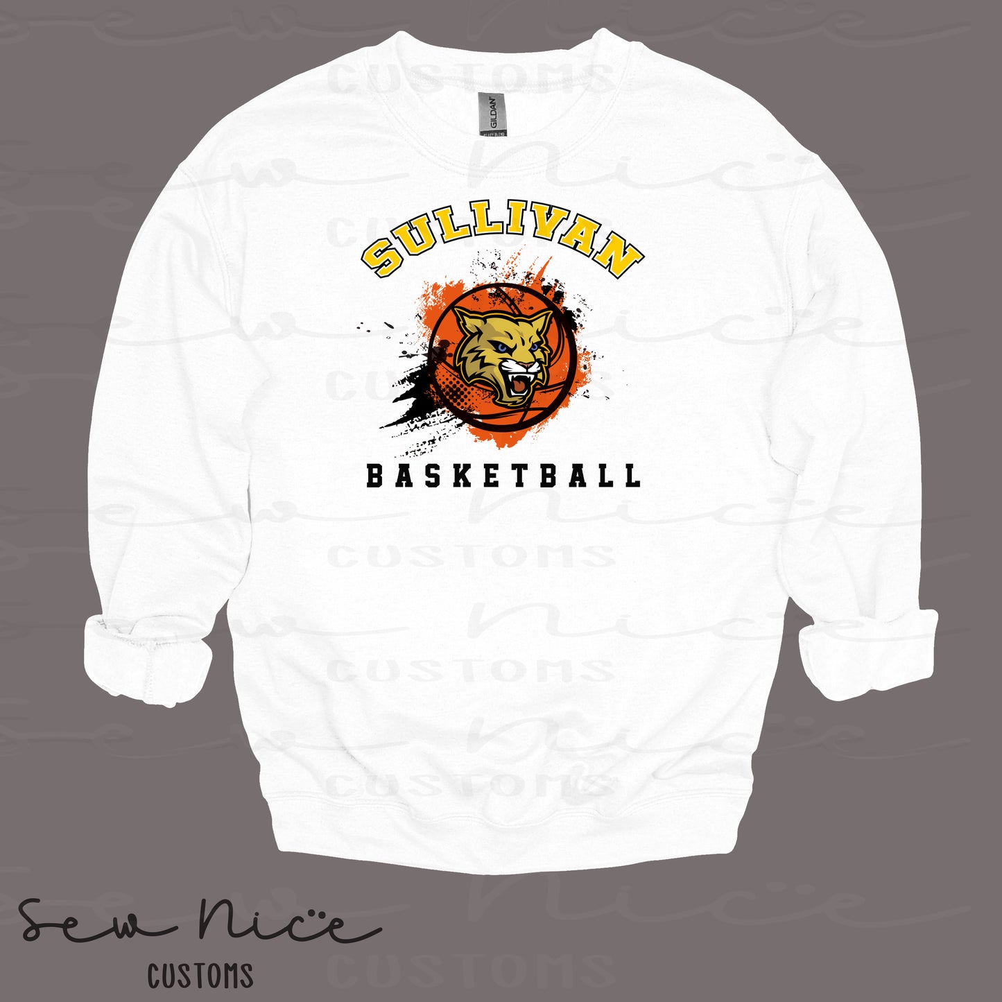 Splatter Sullivan Basketball- Unisex Adult/Youth Crewneck