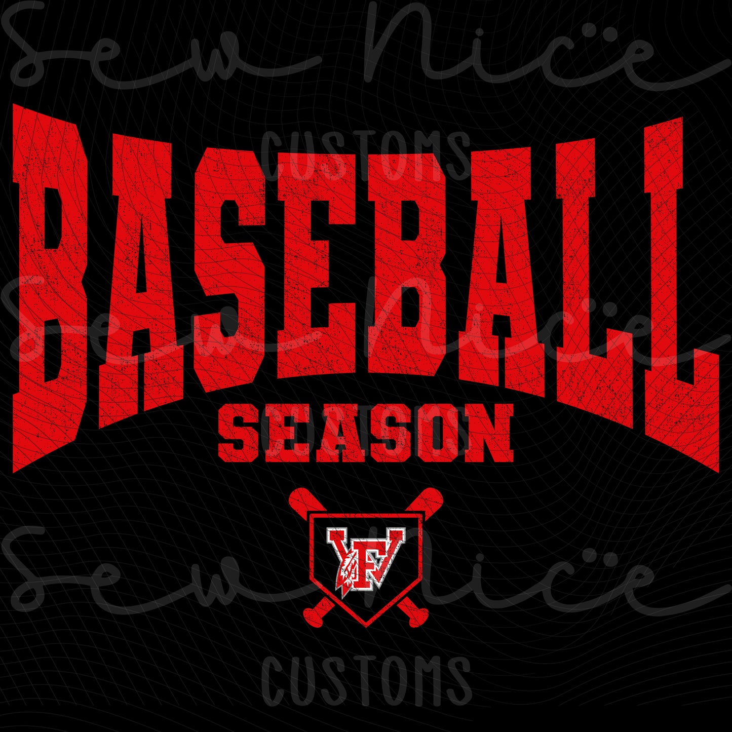 Baseball Season - Ladies Flowy Racerback Tank Top