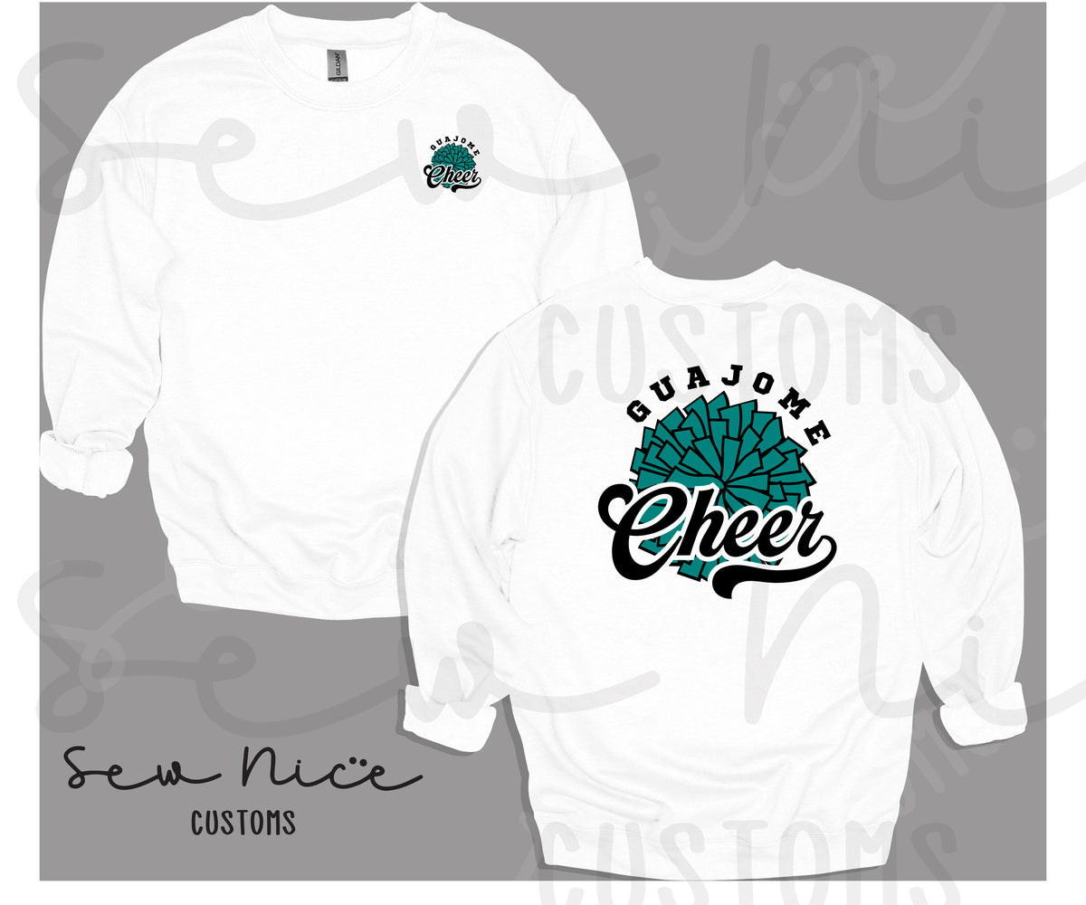 Guajome Pom Pom Cheer- Crewneck Sweatshirt