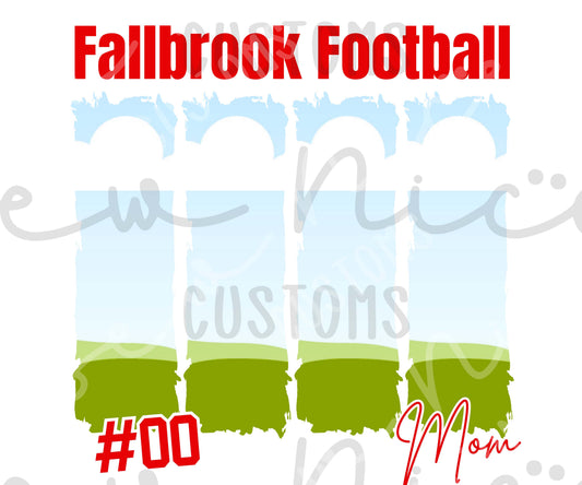 Custom Photo Fallbrook Football