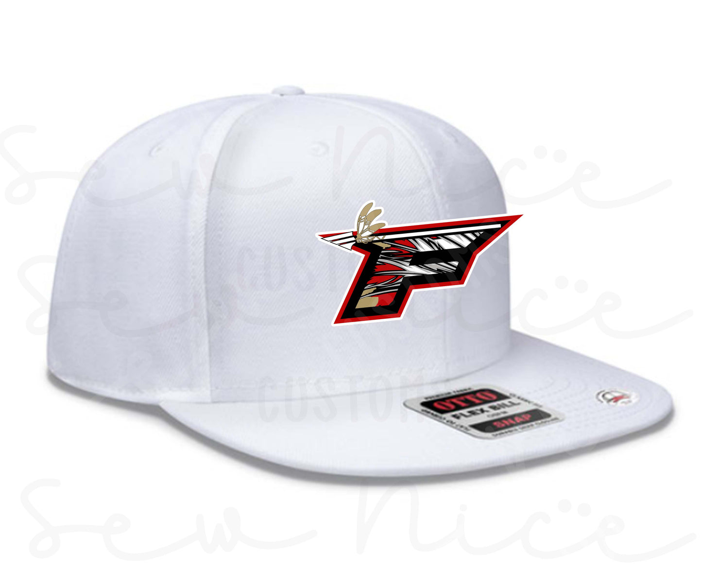 Embroidered "F"  Logo- Otto Wool Flat Bill Hat