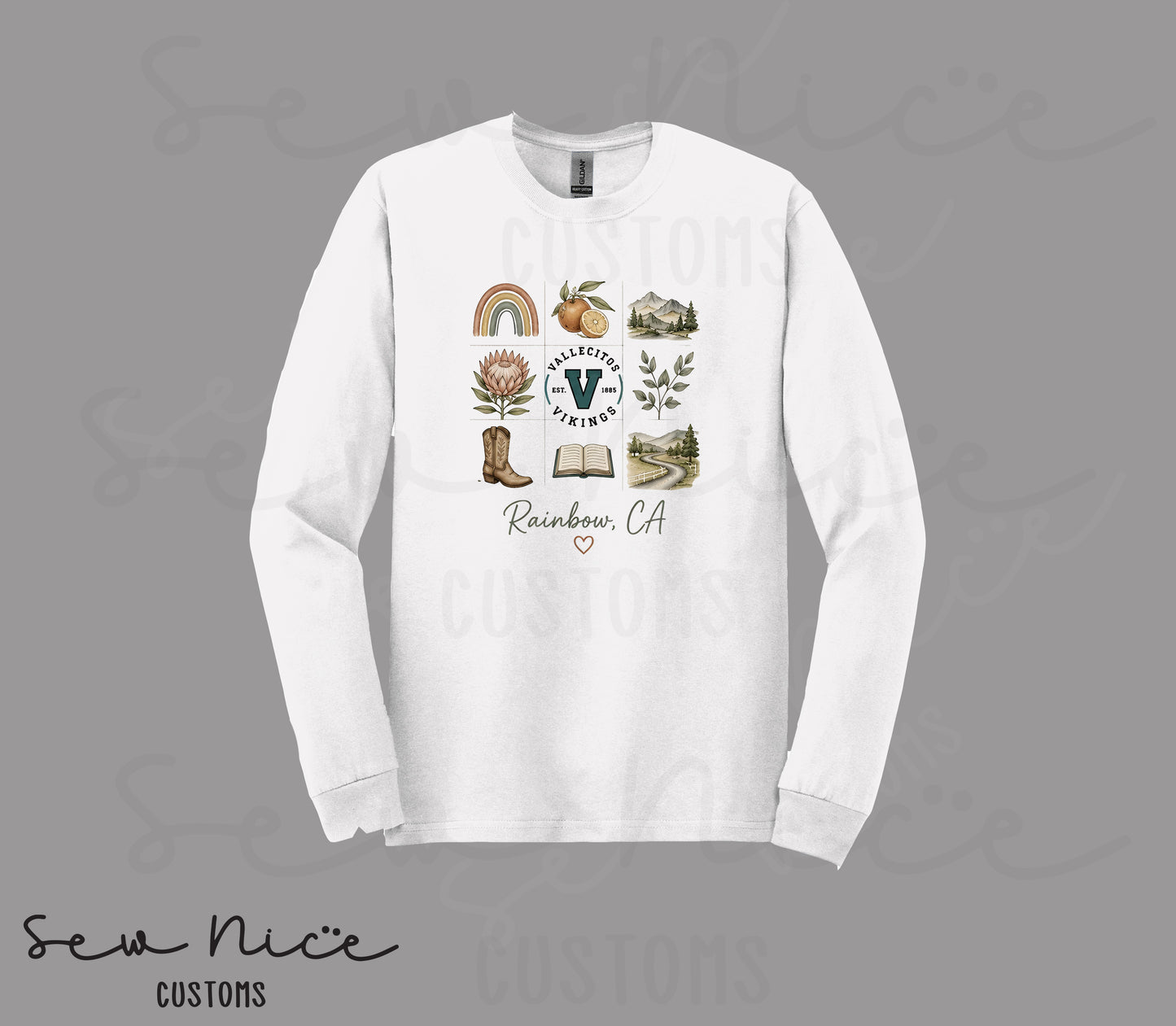 Rainbow Collage- Unisex Long Sleeve Shirt