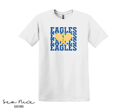 SP Eagles Stacked Tennis - Unisex Adult/Youth T-Shirt