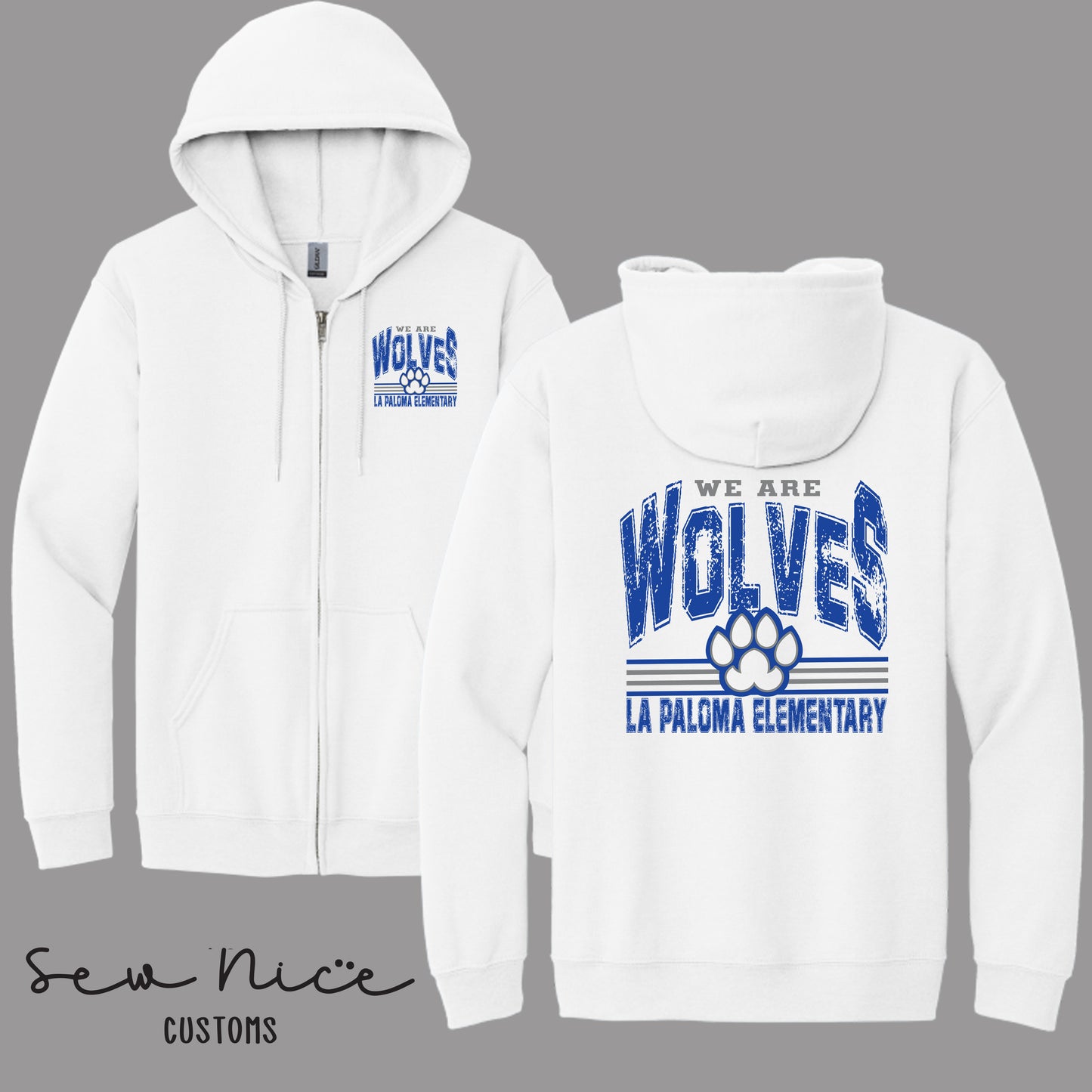 La Paloma-WE ARE WOLVES- Unisex Adult/Youth Full Zip Hoodie