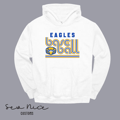 Retro Eagles Baseball - Unisex Adult/Youth Hoodie