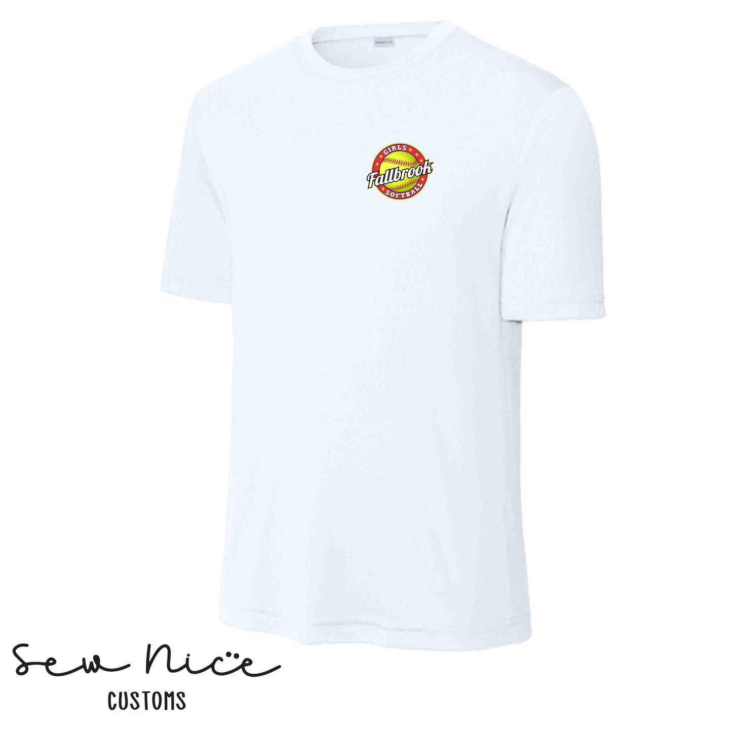Fallbrook Girls Softball Logo- Unisex Dri Fit Shirt