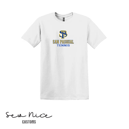 SP San Pasqual Tennis- Unisex Adult/Youth T-Shirt