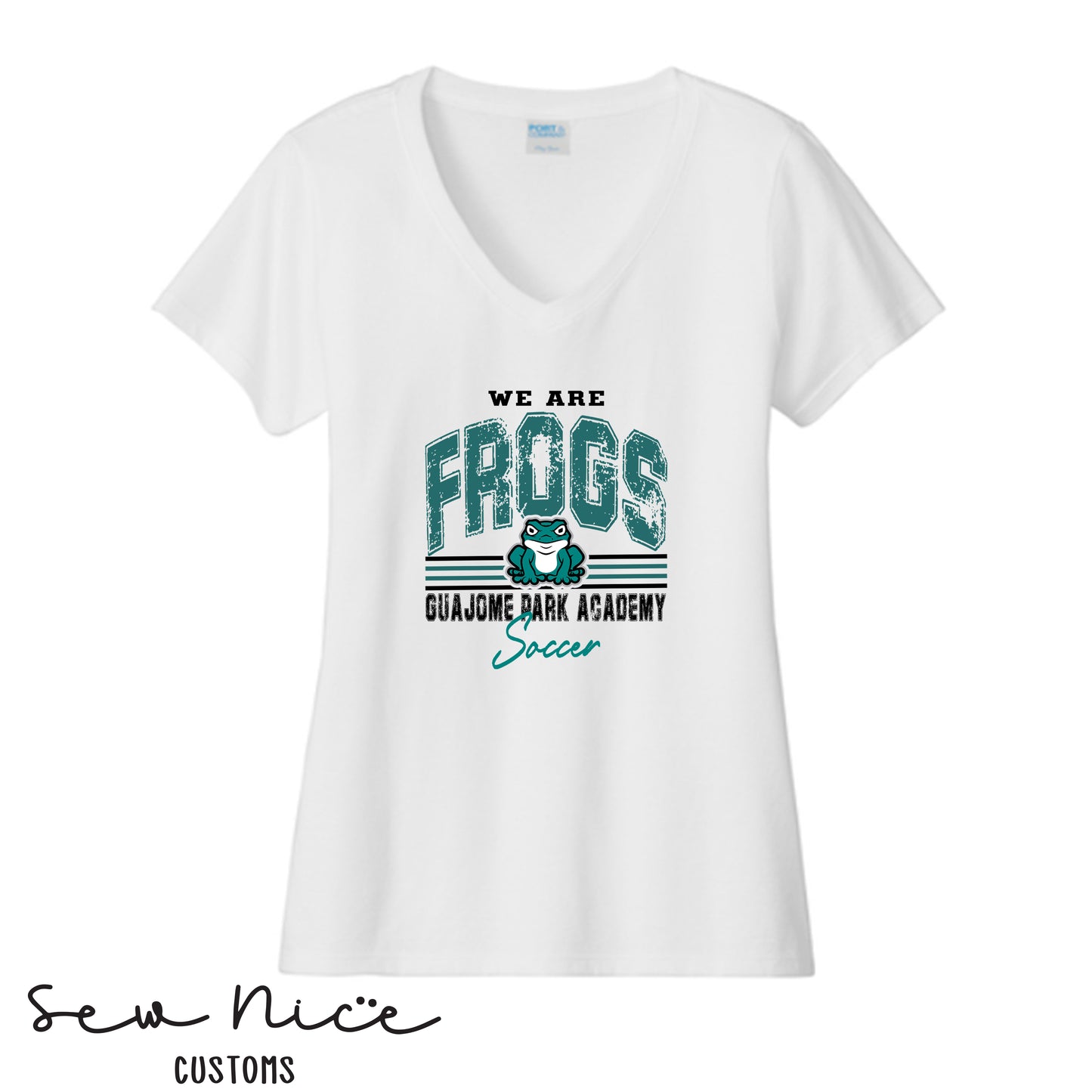 Guajome-Vintage-Soccer-Ladies V-Neck Shirt
