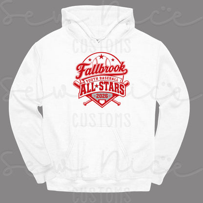 Fallbrook Youth Baseball- ALL STARS 2026 - Unisex Hoodie