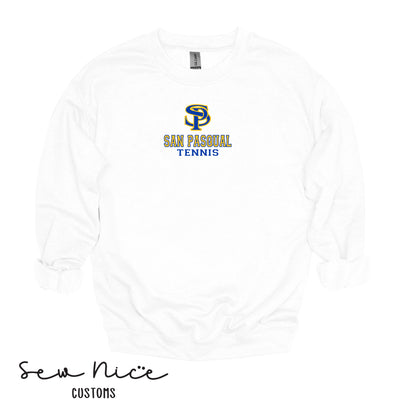 SP San Pasqual Tennis- Unisex Adult/Youth Crewneck Sweatshirt