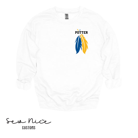 Potter with Feathers- Unisex Adult/Youth Crewneck Sweatshirt
