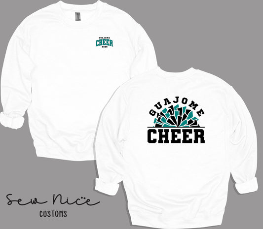 Guajome Pom Pom Cheer- Unisex Adult/Youth Crewneck Sweatshirt
