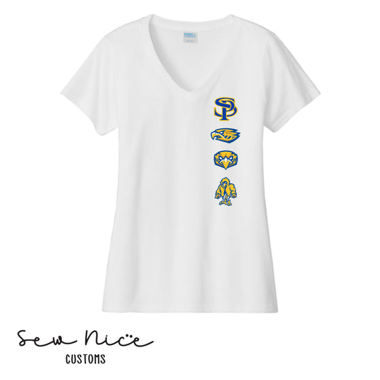 SP Row Logo- Ladies V-Neck T-Shirt