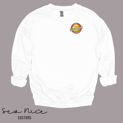 Fallbrook Girls Softball Logo - EMBROIDERED Crewneck Sweatshirt