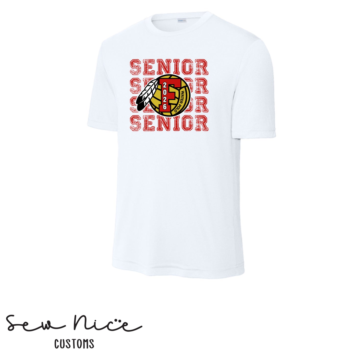 FHS Water Polo Stacked SENIOR 2026- Unisex Adult/Youth Dri Fit Shirt