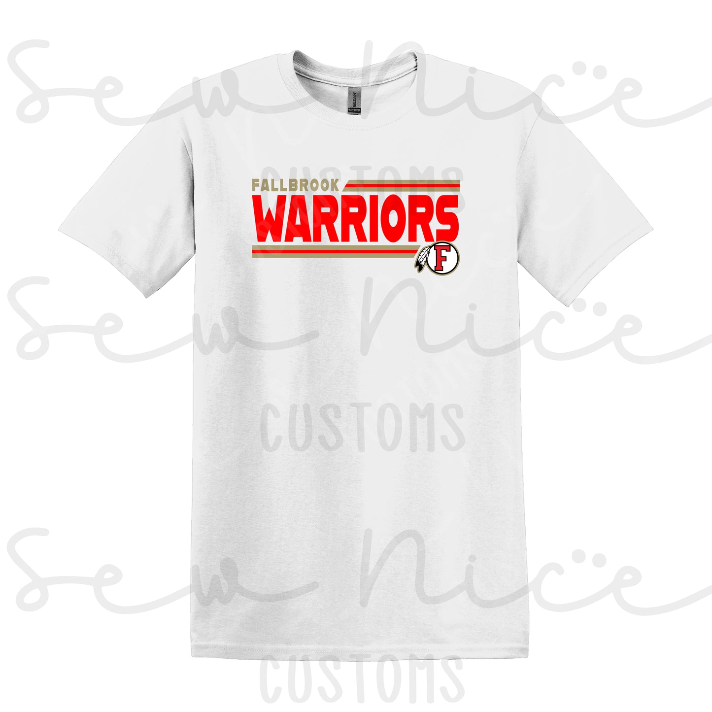 FHS Warriors Lines Design- Unisex Adult Shirt